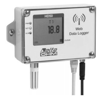 Delta Ohm HD50L1NTV Feuchtedatenlogger mit integriertem Sensor und Webserver