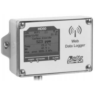 Delta Ohm HD50G14bNTC Feuchte und Druckdatenlogger mit internem Luftdrucksensor einem externen Sensor und Webserver