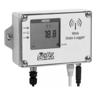 Delta Ohm HD5014b7PTC Feuchte und Druckdatenlogger mit internem Luftdrucksensor einem externen Sensor und Webserver