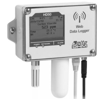 Delta Ohm HD50L1NB2TV Feuchteund CO2 Datenlogger mit integriertem Sensor und Webserver