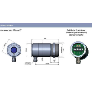 Optris CSlaser LT CF2, Hochleistungs-IR-Thermometer