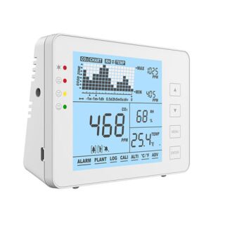 MESSBAR MBHT501V2 Luftqualitäts-Messgerät und CO2-Ampel  für Tisch und Wand inkl. Netzteil