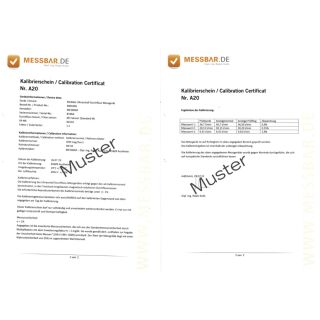 ISO 9001 Kalibrierung für MB100Duo
