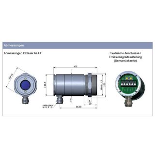 Optris CSlaser G5HF SF, Hochleistungs-IR-Thermometer
